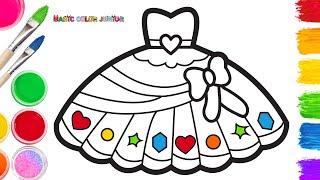 How to Draw a Beautiful Dress | Drawing & Painting