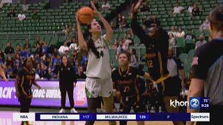 Hawaii Women's Basketball team secures the win over UL Monroe