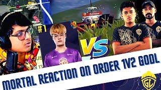 Mortal Reaction on Order 1v2 Godlike | Jimmy Red Dot | Godlike Vs Nova PMGC