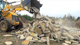 Jcb Backhoe Working Video Jcb 3CX loader works at construction site Video for traktor excavator