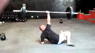 Meatball 165 lb Barbell Turkish Get Up