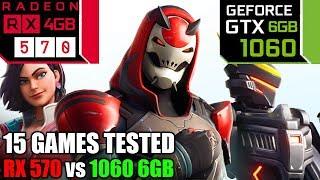 RX 570 vs GTX 1060 6GB - 15 Games Tested - Mid 2019