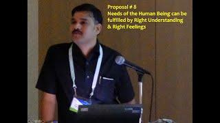 Proposal 08: Fulfillment of Needs of Human Being