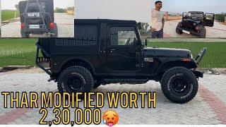 THE most expensive Modified car in India - Extreme Modified Old Thar||Sidhu Mosse Wala Type||