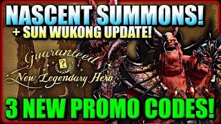 My Crazy Nascent Summoning! - WuKong Update for LiveStream and 3 New Promo Codes | Watcher of Realms