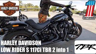 Harley Davidson Low Rider S 117 TBR 2 into 1 Exhaust