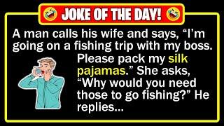  BEST JOKE OF THE DAY! - A man calls his wife to tell her he is going fishing... | Funny Dad Jokes