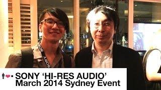 Sony NWZ-ZX1, MDR-ZX750 & Koji Nageno - Sony Australia Hi-Res Audio Event March 2014