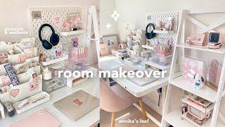 room & desk makeover  cozy pinterest aesthetic, 15-min daily makeup, back to school q&a, etc!