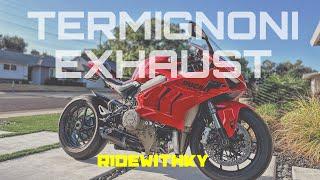 PANIGALE V4 Gets Titanium TERMIGNONI D184 Exhaust (Fitment Issues, Cold-Start, Revs)