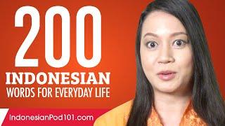 200 Indonesian Words for Everyday Life - Basic Vocabulary #10