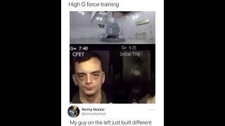 HIGH GFORCE TRAINING | 9 G FORCE | US AIR FORCE TRAINING #shorts