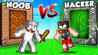 ¡DIMENSIÓN NOOB vs DIMENSIÓN HACKER!  INVICTOR Y ACENIX en MINECRAFT