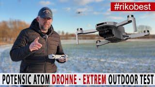 Potensic Atom 4K Drohne - Winter Test alle QuickShots & Tracking - Beste Einsteiger Drohne