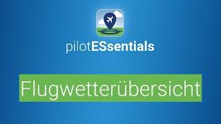 Flugwetterübersicht in pilotESsentials