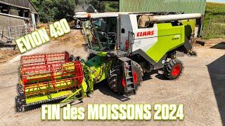  FIN de MOISSON 2024 : Claas EVION avec COUPE REPLIABLE ! 