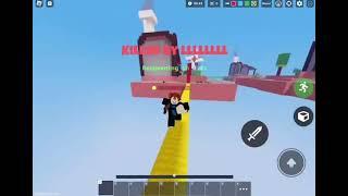 Beating a hacker in ranked v5 (Roblox bedwars)