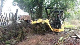 Making The Field Railway Track Bed - Adventures With A Digger In The Mud