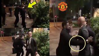 Unbelievable!! Angry Pep Guardiola throwing pùnćhés with Manchester United fan