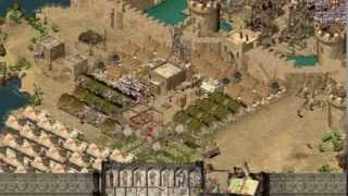Stronghold Crusader Multiplayer - 1v1 FakeCake vs SergiuHellDragoonHQ | Deathmatch [1080p/HD]