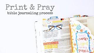 Print & Pray Shop Bible Journaling Process | Pleasing Aroma