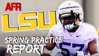 LSU Spring Practice Report: O-Line Rotation, Kyle Williams First Look With Tigers D-Line