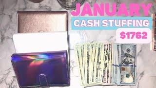 Cash Envelope & Sinking Funds Stuffing | January 2022 | Kimberly Budgets