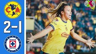 America vs Cruz Azul 2-1 Resumen Y Goles COMPLETO | Liga MX Femenil 2025 HD