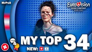 Eurovision 2025 - My Top 34 (NEW: ) (Comments & Ratings)