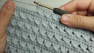 VERY SIMPLE Crochet Pattern for Beginners! MARVELOUS Crochet Stitch for Scarf, Sweater #häkelmuster
