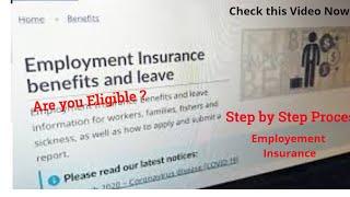 Employment Insurance | EI | Eligible ? | Step by Step Process | EI vs CERB | International Student