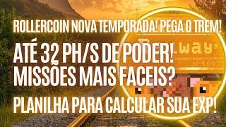 A NOVA TEMPORADA DO ROLLERCOIN ESTA MAMÃO E MEL! 100 RECOMPENSAS NO TOTAL!