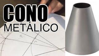 Cómo hacer un TRONCO DE CONO o CONO TRUNCADO en METAL Fácil