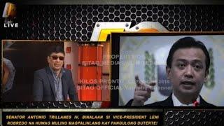 Trillanes: Leni, 'wag kang magpalinlang kay Duterte!