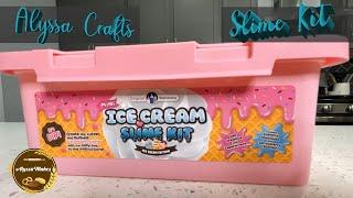 Alyssa Crafts: Ice Cream Slime Kit, Unboxing, Making and Review!