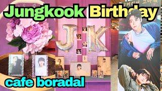 BTS Jungkook Birthday 2024 Cafe in Seoul  Yongsan PURPLE MOON (Cafe Boradal)