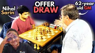 19-year-old Nihal Sarin vs 62-year-old Grandmaster | Clash of generations | Romanian Grand Prix 2024