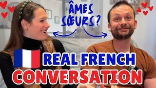 Our Love Story ️ Learn French with a Real French Conversation (FR/EN subtitles)