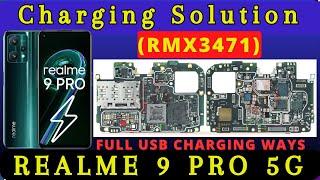 Realme 9 Pro 5G RMX3471 CHARGING not working problem solution : usb ways jumper Schematic Diagram