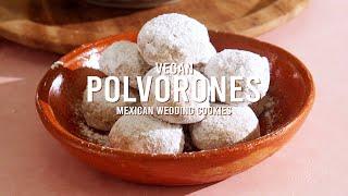 Vegan Polvorones or Mexican Wedding Cookies #veganmexican #cookies