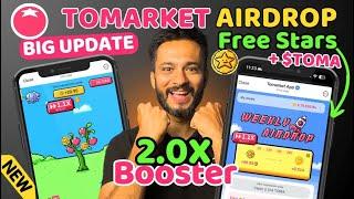 Tomarket 2.0x Boost Airdrop Weekly | Earn More STARS on Tomarket | Tomarket Airdrop Withdrawal Now