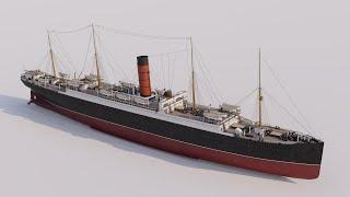 RMS Carpathia 3D Model - SketchUp (Photos Only)