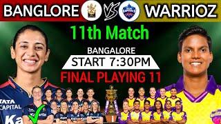 WPL 2024 | Royal Challengers Bangalore vs Up Warriors Playing 11 Comparison | RCB Playing 11 2024 |