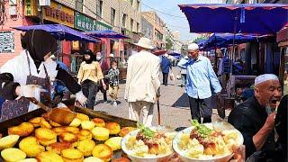 China MUSLIM Street Food with Local Halal Cuisine in Xining City, Qinghai【Alin Food Walk】