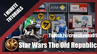 SWTOR | WITHDRAW/DEPOSIT CREDITS | BEGINNER | 1 MINUTE TUTORIAL | 2021