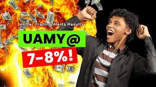  HUGE Insider Trade Alert on UAMY!  Why This Stock is Poised for MASSIVE Gains! 