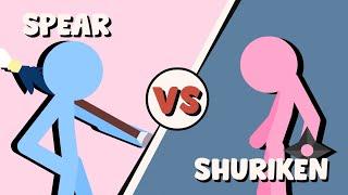 Supreme Duelist Stickman Animation: SPEAR vs SHURIKEN