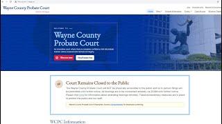 Wayne County Probate Court Website #theprobatepro #probate #WayneCountyProbate #website #help