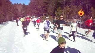 Start of the Pikes Peak Road Runners Winters Series IV  short-course race