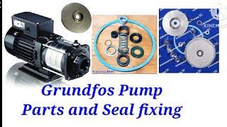 Grundfos water pump parts assemble | grundfos pump seal replacement | grundfos pump parts fixing